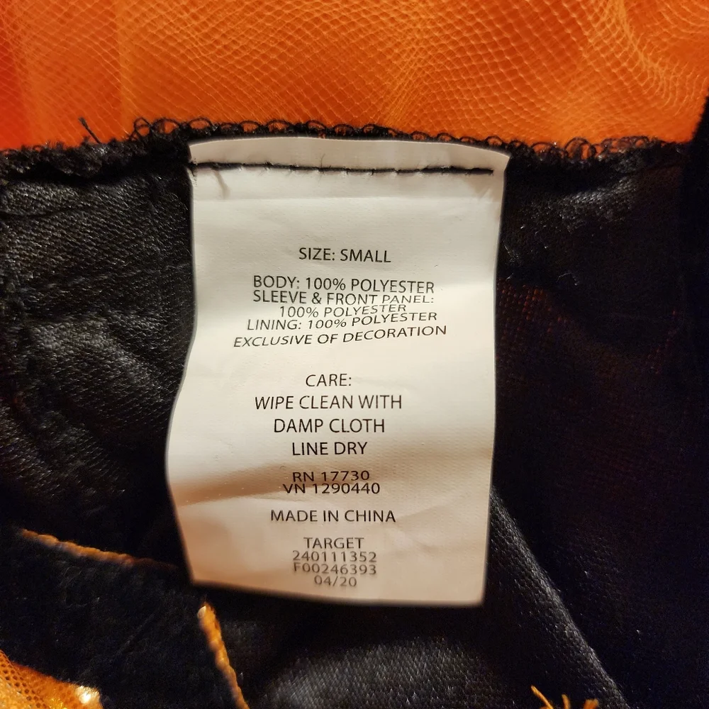 Witch Costume Dress Size Small